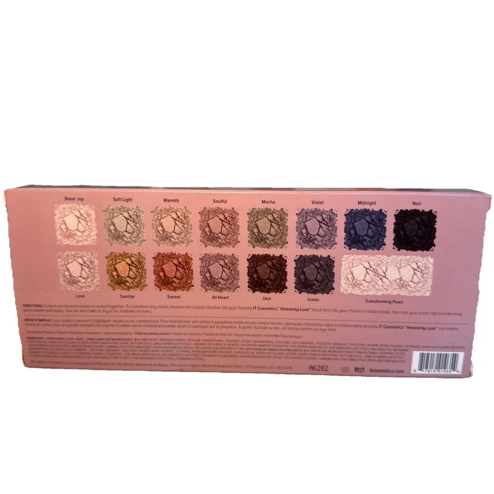 IT COSMETICS NATURALLY PRETTY MATTE LUXE TRANSFORMING 15 EYESHADOW PALETTE! BOX!